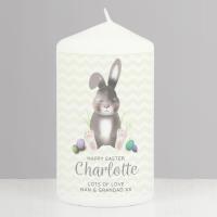 Personalised Easter Bunny Pillar Candle Extra Image 2 Preview
